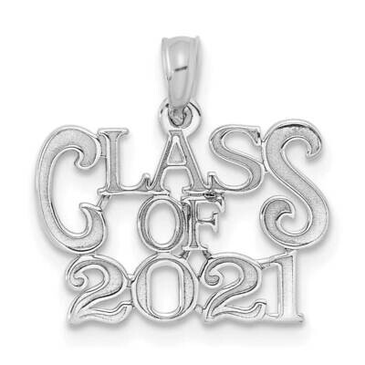 Class of 2021 Graduation Charm 14k White Gold K9932W, MPN: K9932W, 196904083116