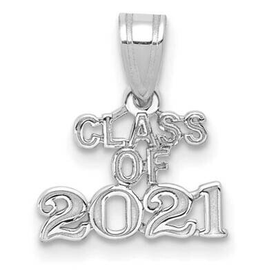 Block Class of 2021 Charm 14k White Gold K9930W, MPN: K9930W, 196904082829