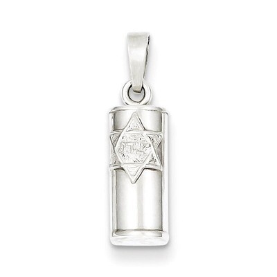 Mezuzah Pendant Sterling Silver QC5924, MPN: QC5924, 191101184482