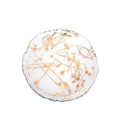 Annieglass Jaxson Small Plate Gold JX102G, MPN: JX102G, UPC: