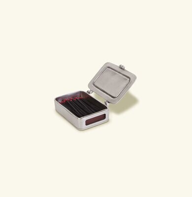 Match Pewter Lidded Match Box with Striker And Matches 1390, MPN: 1390,