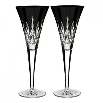 Waterford Lismore Black Champagne Flute 6 Oz Set of 2 40021870, MPN: 40021870, 701587301336