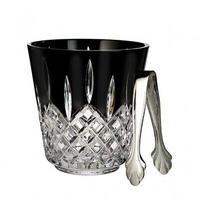 Waterford Lismore Black Ice Bucket 7.5 Inch 77.8 Oz With Tongs 40026050, MPN: 40026050, 701587321990