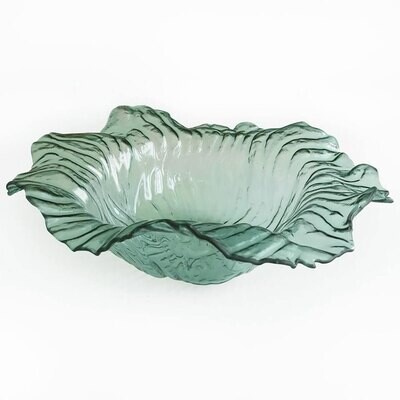 Annieglass Dogwood Sculpture Bowl Green DW525, MPN: DW525, UPC: