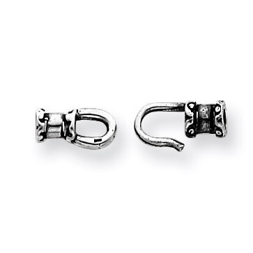 Antiqued Eye Component Sterling Silver SS3508