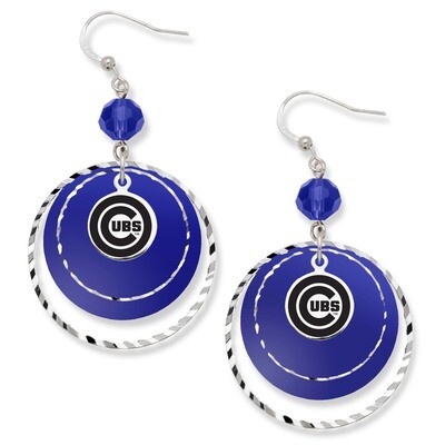 Chicago Cubs Logoart Game Day Earrings CUB068ER-CR