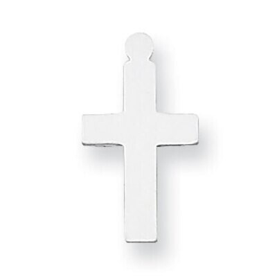 Cross Stamping Sterling Silver Rhodium-plated SS1396, MPN: SS1396,