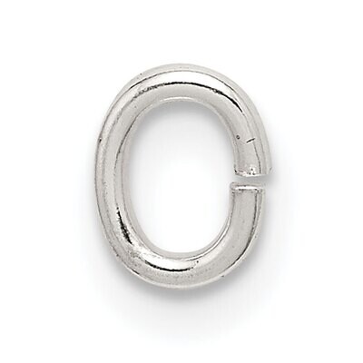 18 Gauge 6.6 x 4.8mm Oval Jump Ring Sterling Silver SS2875, MPN: SS2875,