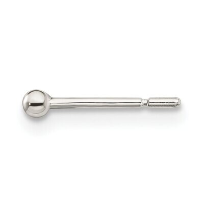 2.0mm Ball Earring Sterling Silver Polished SS3026, MPN: SS3026,