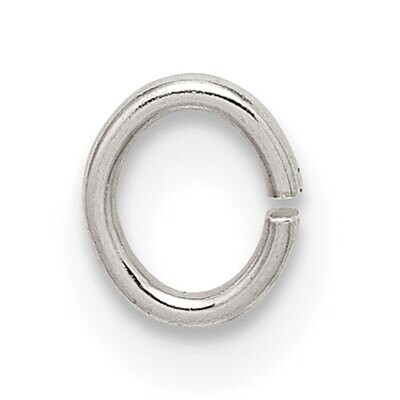 20 Gauge 6.4 x 4.6mm Oval Jump Ring Sterling Silver SS2878, MPN: SS2878,