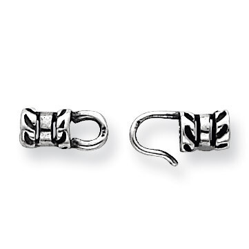 Antiqued Hook Component Sterling Silver SS3498H