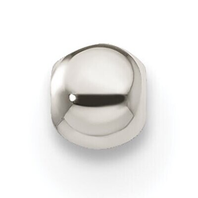 2.5mm Polished Medium Hole Bead Sterling Silver SS3760, MPN: SS3760,