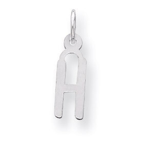 Slanted Block Initial H Charm Sterling Silver QC5081H, MPN: QC5081H, 191101528514