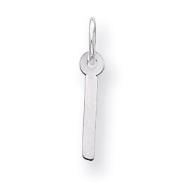 Slanted Block Initial I Charm Sterling Silver QC5081I, MPN: QC5081I, 191101531712