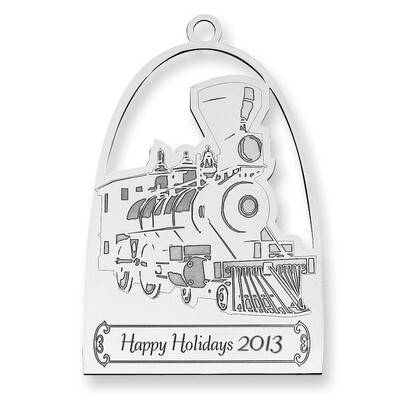 Christmas Train Ornament Sterling Silver QQ351, MPN: QQ351,