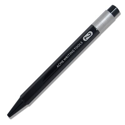 Acme #2 (Number Two) All Black Color Test Retractable Roller Ball Pen PACME2BKRR2, MPN: PACME2BKRR2