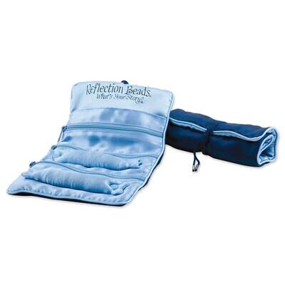 Pack of 5, Reflection Beads Dark Blue&amp;Light Blue Trim Jewelry Roll QRSROLL1, MPN: QRSROLL1,