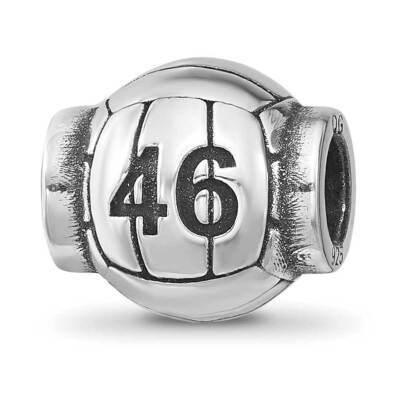 Reflection Personalized Volleyball Bead Sterling Silver QRSXNA8P, MPN: QRSXNA8P,