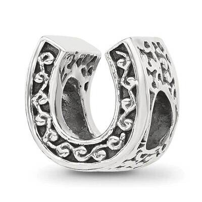 Horseshoe Bead Sterling Silver QRS4480, MPN: QRS4480,