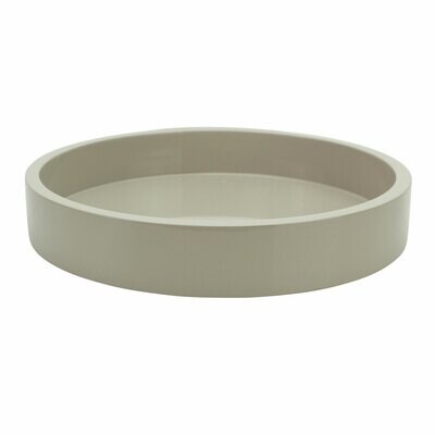 Addison Ross 8.5 x 8.5 Inch Round Tray Cappuccino Wood TR8202, MPN: TR8202, UPC/EAN: 5024043196631