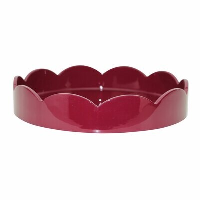 Addison Ross 8.5 x 8.5 Inch Scallop Tray Cherry Wood TR6407, MPN: TR6407, UPC/EAN: 5024043197874