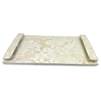 Michael Wainwright Borealis White Large Handled Tray 92BO01, MPN: 92BO01,