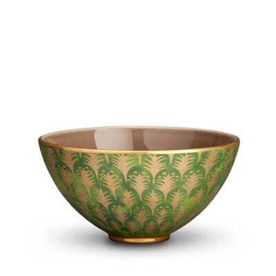 L&#39;Objet Fortuny Piumette Green Medium Bowl, MPN: LPF31, 816279010967