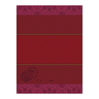 Le Jacquard Francais Hand Towel Tsar Red 100% Cotton 27197 Set of 4, MPN: 27197, 3660269271978