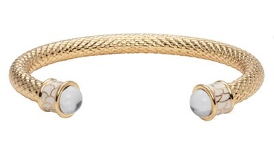 Halcyon Days Salamander Diamond Gold Torque Bangle Bracelet BRSAL31STG, MPN: BRSAL31STG,