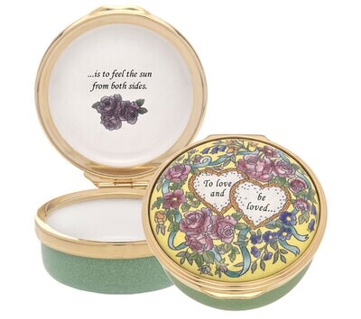 Halcyon Days To Love and be Loved Enamel Box ENTLL0901G, MPN: ENTLL0901G,