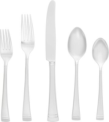 Lenox Federal Platinum Frosted 20-Piece Flatware Set 828373, MPN: 828373,