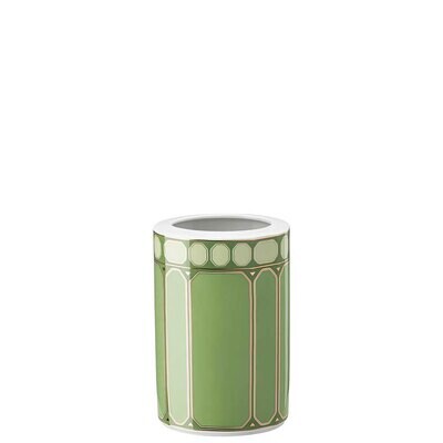 Rosenthal Swarovski Signum Vase 6 Inch Fern Green 10570-426349-26015, MPN: 10570-426349-26015, 7909…