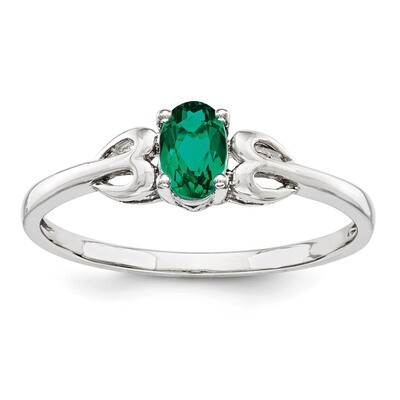 Emerald May Ring Sterling Silver QBR20MAY, MPN: QBR20MAY, 883957397191
