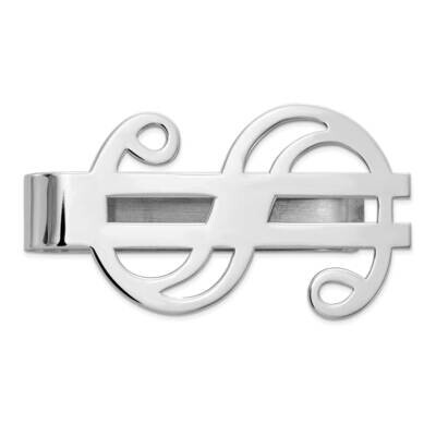 Money Clip 14k White Gold MC18W, MPN: MC18W, 883957762289