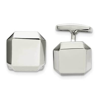 Cufflinks Stainless Steel Polished SRC421, MPN: SRC421, 883957746852