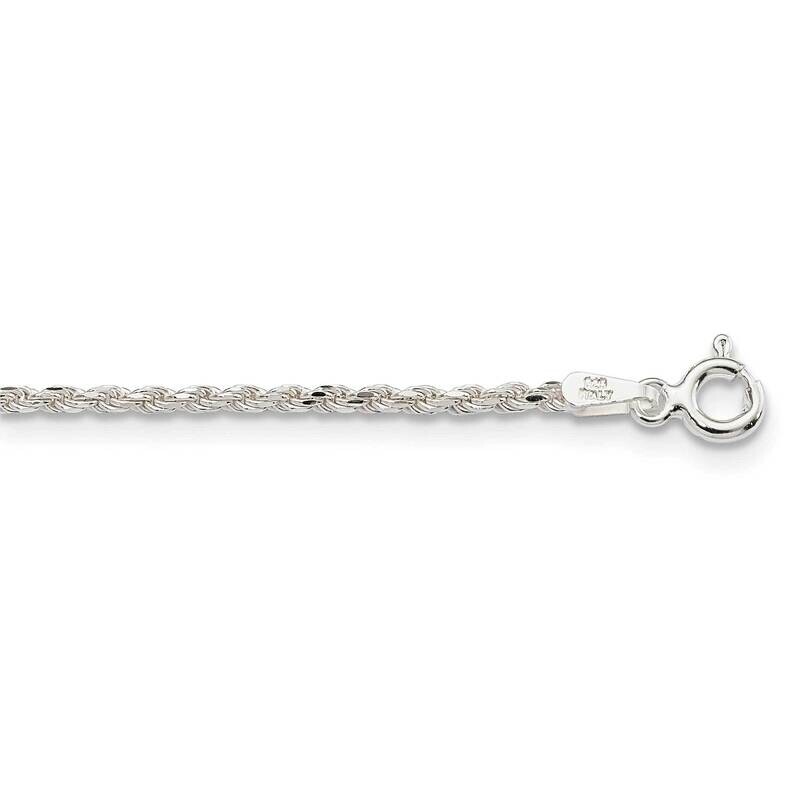 Sterling Silver 1.7mm Diamond-cut Rope Chain SSCMEI18209-30