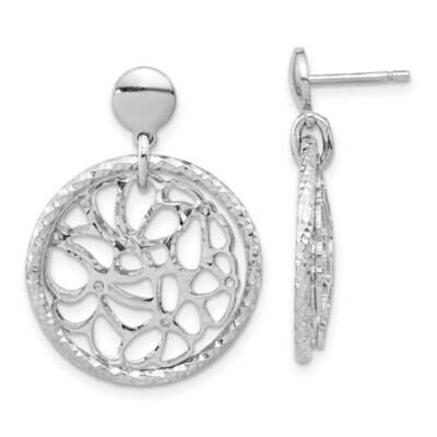 Sterling Silver D/C Post Dangle Earrings SSCMEI18235