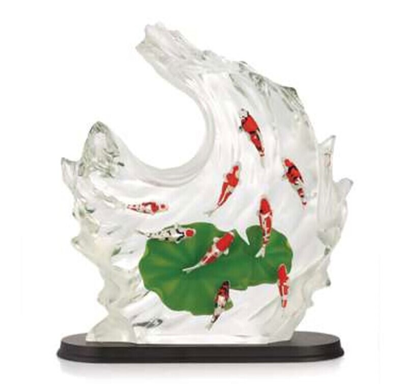 Franz Porcelain Lucite Resin Carps Fig FL00051