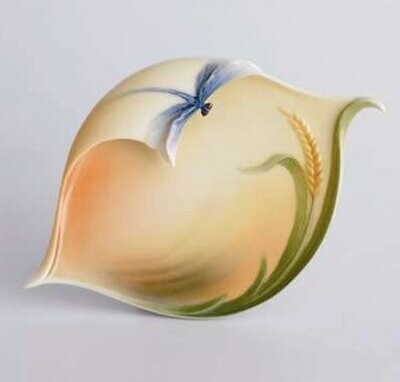 Franz Porcelain Porcelain Dragonfly Design Pin Tray-Europe FZ00028EUT, MPN: FZ00028EUT,