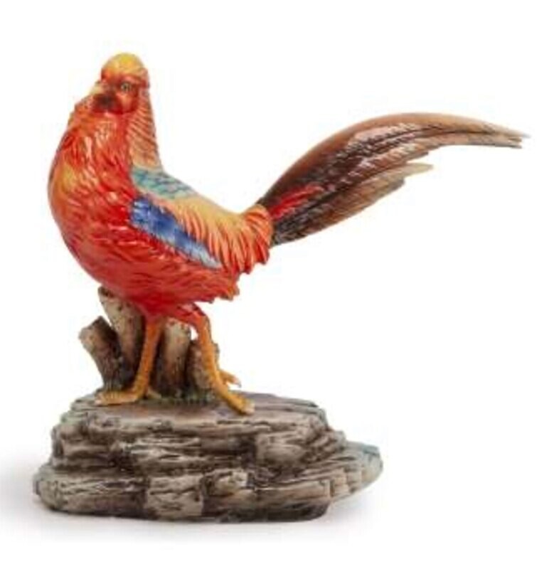 Franz Porcelain Wings For Success Golden Pheasant Design Sculptured Porcelain Figurine FZ03947