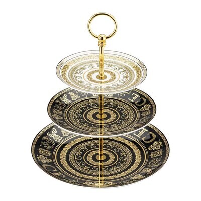 Versace Virtus Gala Etagere 3 Tiers 3 Tiers 7, 8 1/2 , 10 1/2 Inch, MPN: 19335-403758-25311, 790955…