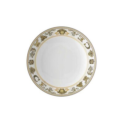 Versace Virtus Gala White Rim Soup 8 1/2 Inch, MPN: 19335-403730-10322, 790955188235