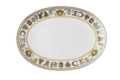 Versace Virtus Gala White Platter 13 Inch, MPN: 19335-403730-12733, 790955188273