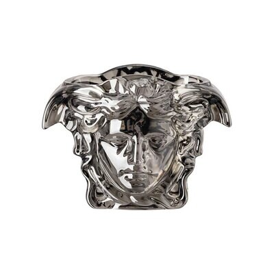 Versace Medusa Grande Vase Crystal Black 7 1/2 Inch, MPN: 69183-321634-47019, 790955189232
