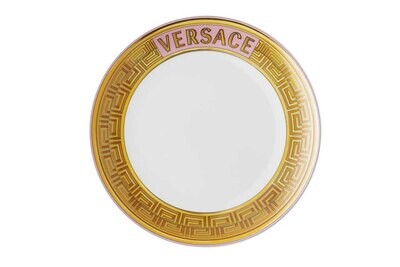 Versace Medusa Amplified Pink Coin Salad Plate 8 1/4 Inch, MPN: 19335-403759-10221, 790955188754