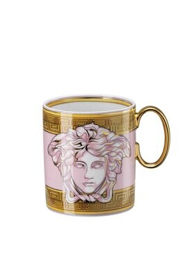 Versace Medusa Amplified Pink Coin Mug With Handle, MPN: 19335-403759-15505, 790955188792