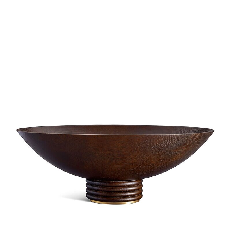 L'Objet Alhambra Oval Boat 18 Inch Smoked Ash AH102