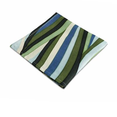 L&#39;Objet Linen Napkin 20x20 Inch Set of 4 Landscape Blue Green LN6411, MPN: LN6411, 810009645320