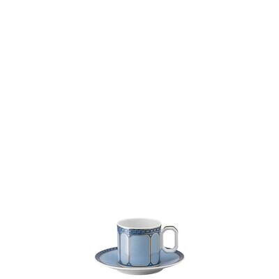 Rosenthal Swarovski Signum AD Cup 3 oz &amp; Saucer 4 1 4 Inch Azure Blue 10570-426351-14715, MPN: 1057…