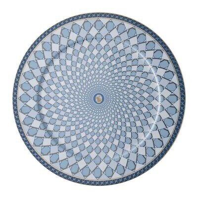 Rosenthal Swarovski Signum Service Plate 13 Inch Azure Blue 10450-426351-10263, MPN: 10450-426351-1…